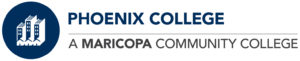 Phoenix College's logo for top online colleges in Arizona ranking.