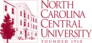 North Carolina Central University's logo for top online colleges in North Carolina ranking.