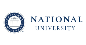 National University's logo for top online colleges in California State University Northridge ranking.