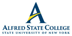 Alfred State College's logo for top online colleges in New York ranking.